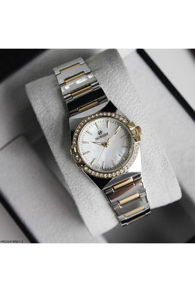 Hm26418S01-3 Women Wrist Watch with Steel Band
