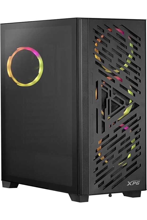 علبة Lander 501 RGB سوداء ATX