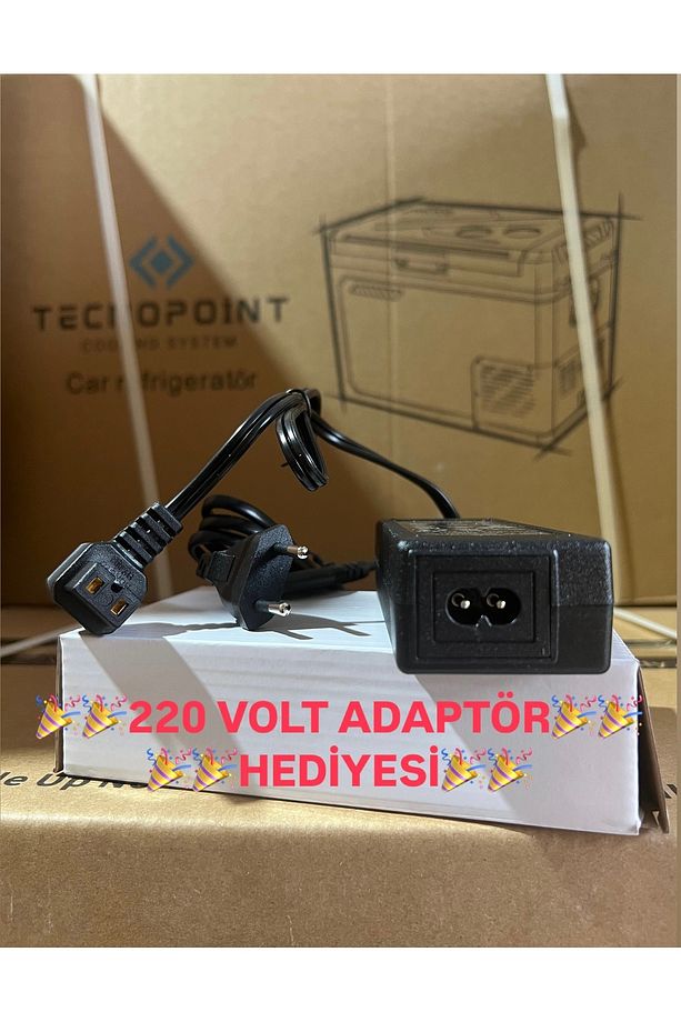 220 VOLT ADAPTÖR HEDİYELİ 40lt Tek Bölmeli Yeni Nesil Araç Oto Buzdolabı Aym Seri - 7