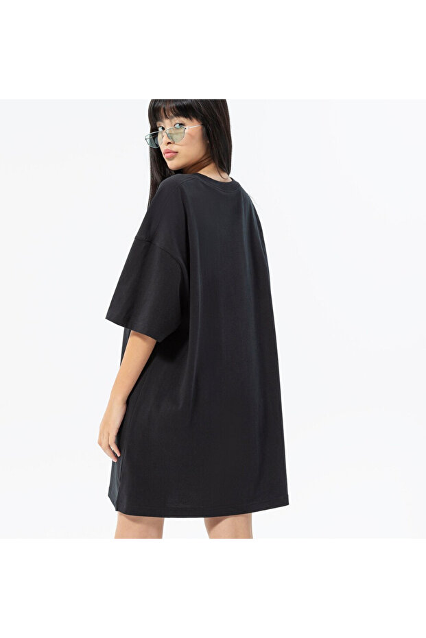 Jordan Essential Oversize Kadın Siyah Elbise - 4
