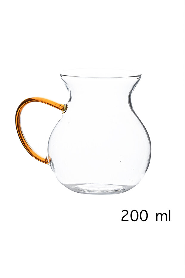 LM-0035 Ehli Keyf 4 Parça 4 Kişilik Çay Seti – 200 ml Borosilikat Cam Kulplu Tombik Bardak Takımı - 3