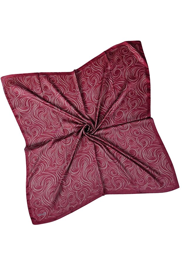 Ebruli Jan Jan Eșarfă cu model spirală 90x90 cm - 2