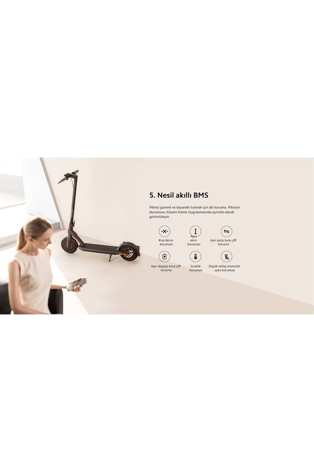 Mi Electric Scooter 4 Pro Siyah Elektrikli Scooter - 8