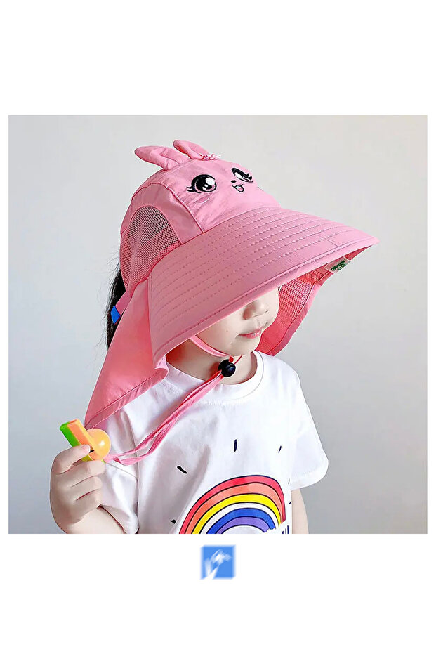 Adjustable Cute Children's Back Protection Fisherman's Hat