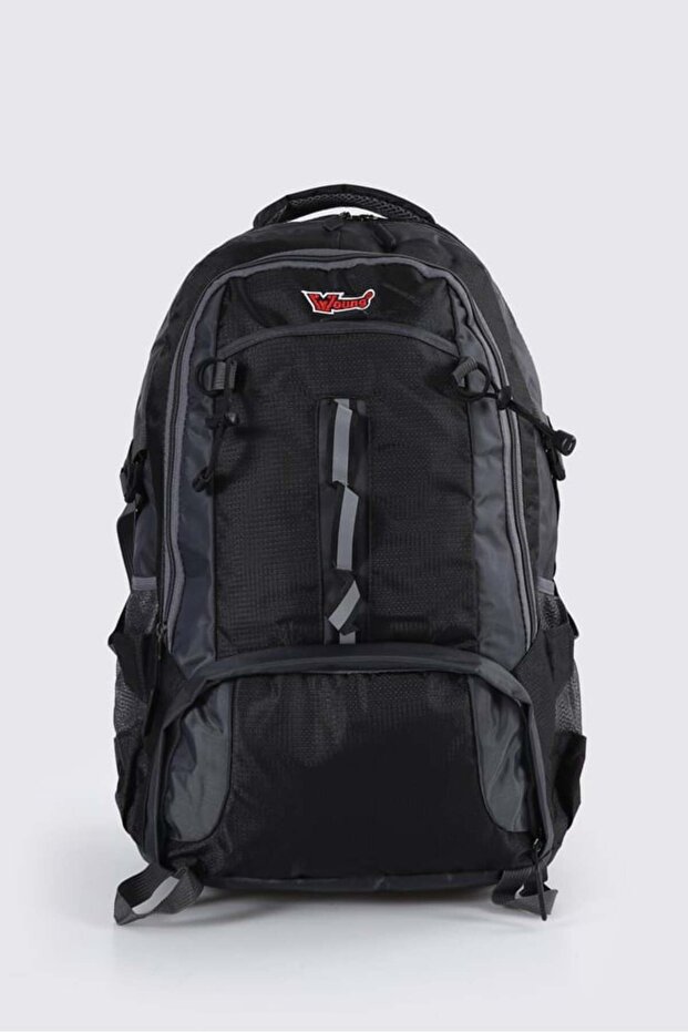 Black Gray Mountaineer Camping Travel Backpack 55L 51504