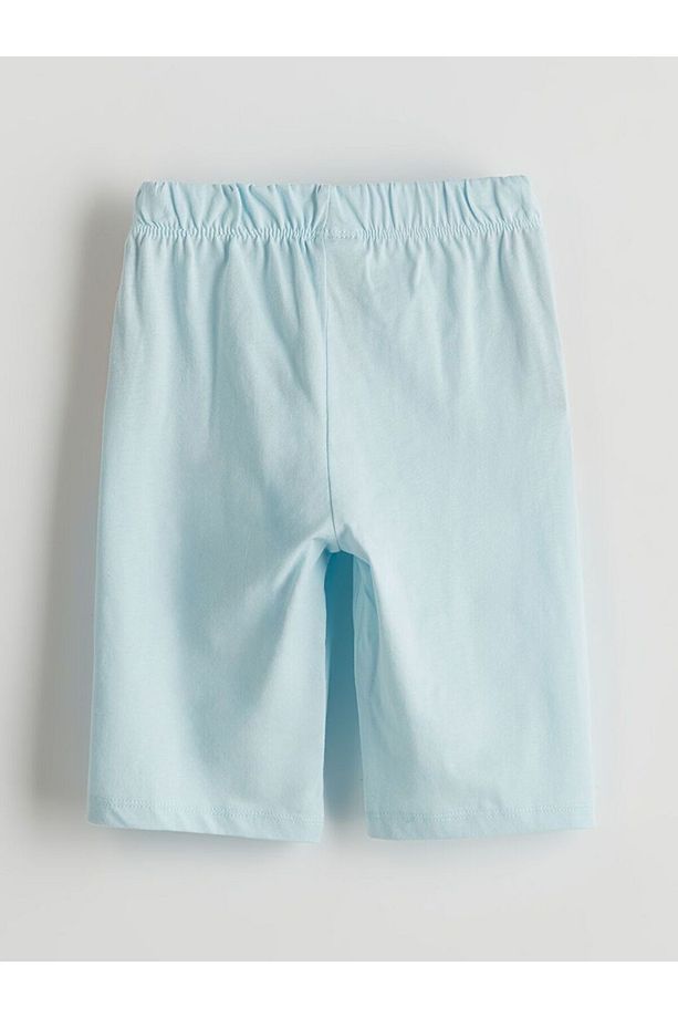 LCW ECO Bisiklet Yaka Baskılı Kısa Kollu Erkek Bebek Şortlu Pijama Takımı - 6