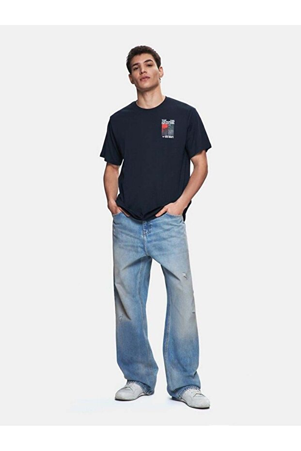 Yelodo Men's Crew Neck Short Sleeve Regular T-Shirt 1225841986089