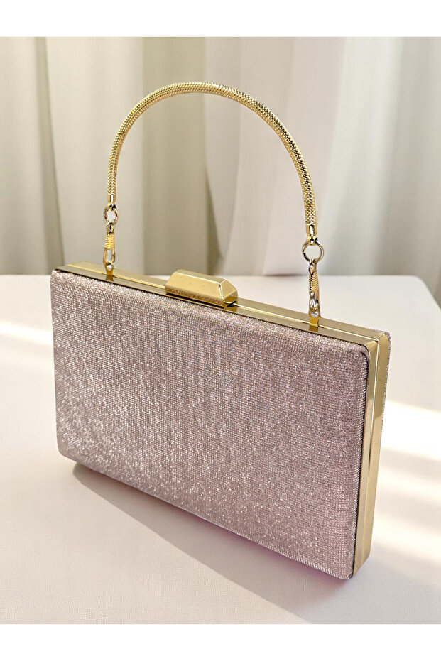 Dot Patterned Color Women's Evening Dress Bag