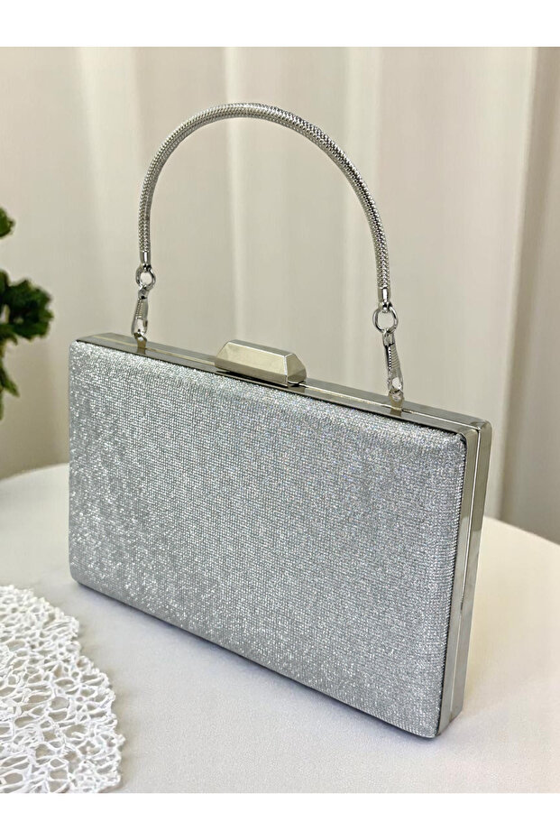 Dot Patterned Color Women's Evening Dress Bag