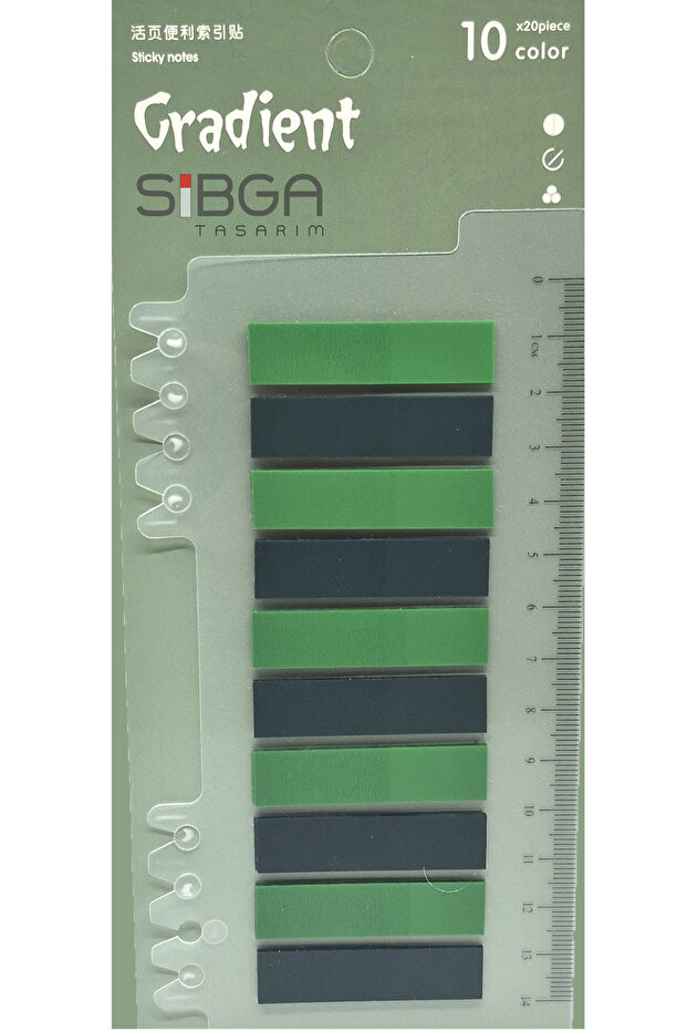 Transparent Dark Green - Green Bookmark Bookmark Sticker Note Paper