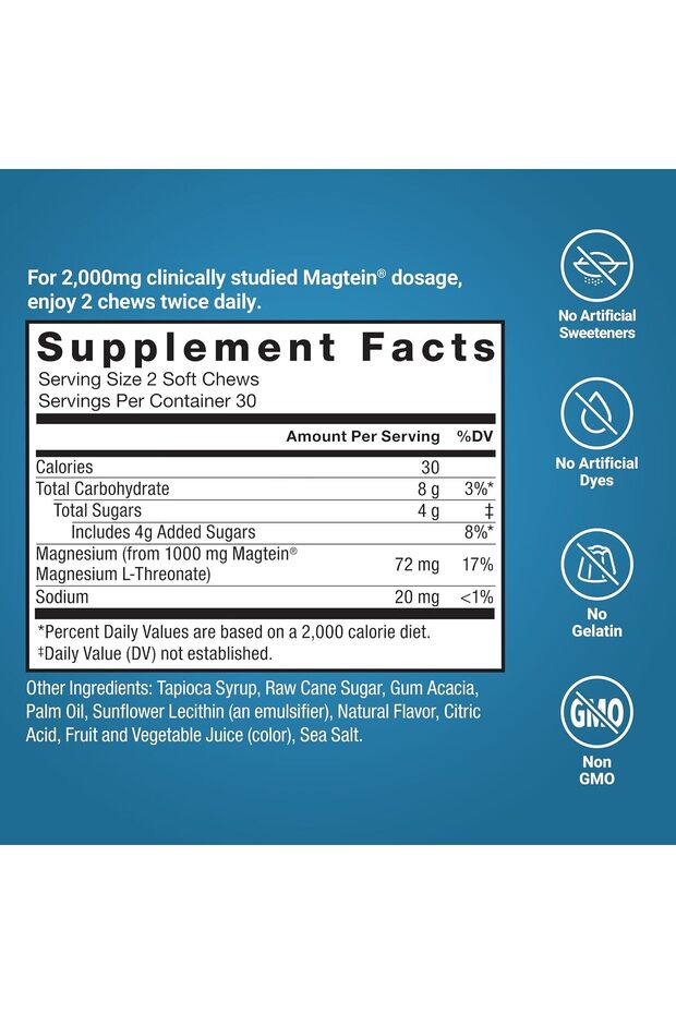 Ultimate Magtein Magnesium(Magnezyum) L-Threonate Cognitive Function Focus Memory 60 - 2