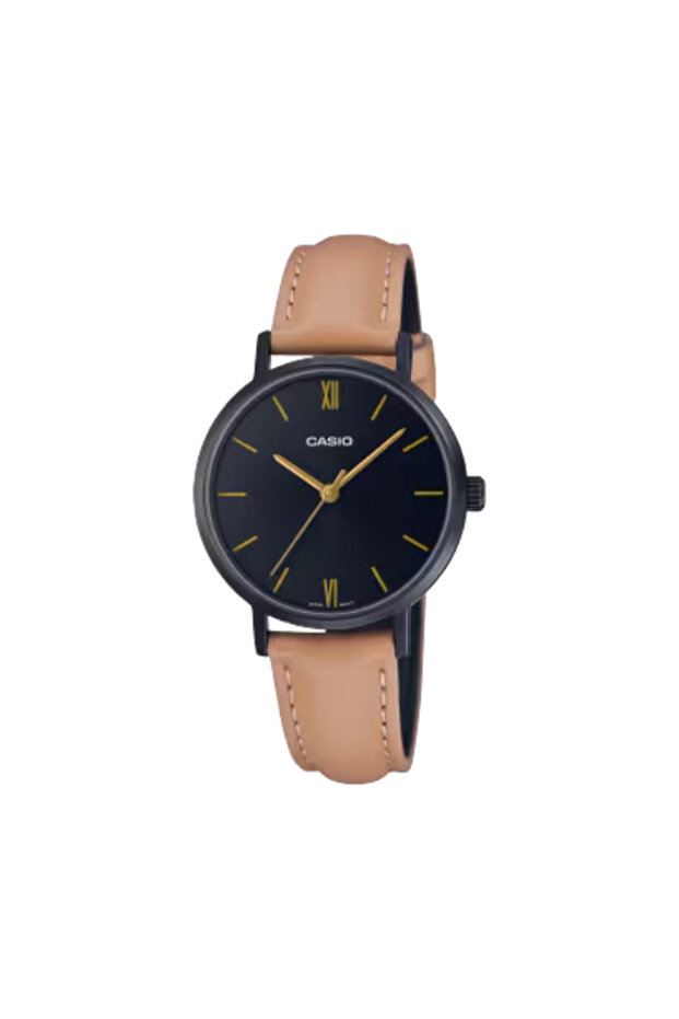 CASIO Women's Analog Black Dial Watch - LTP-VT02BL-1AUDF - 1