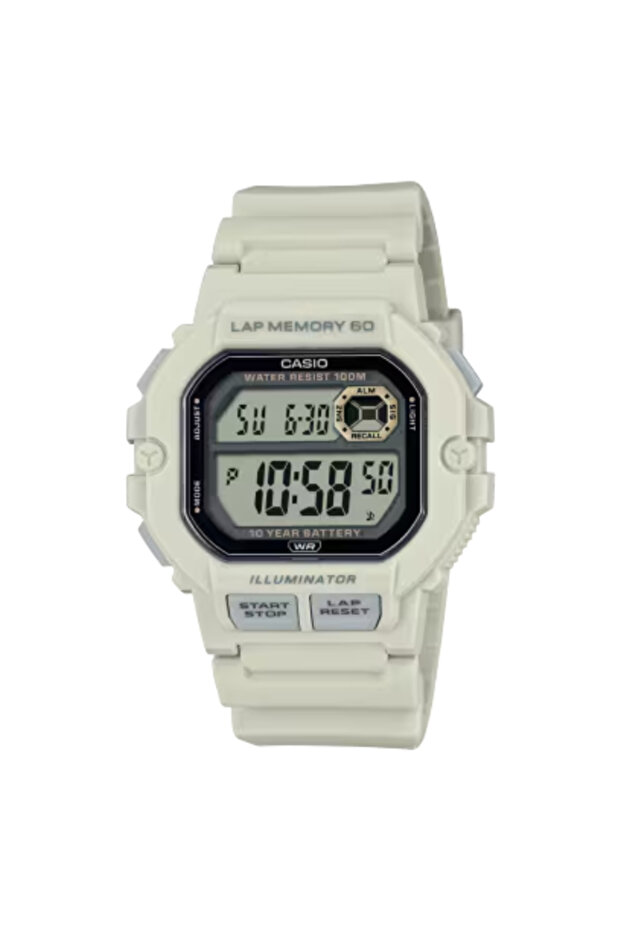 CASIO Men's Digital White Dial Watch - WS-1400H-8AVDF