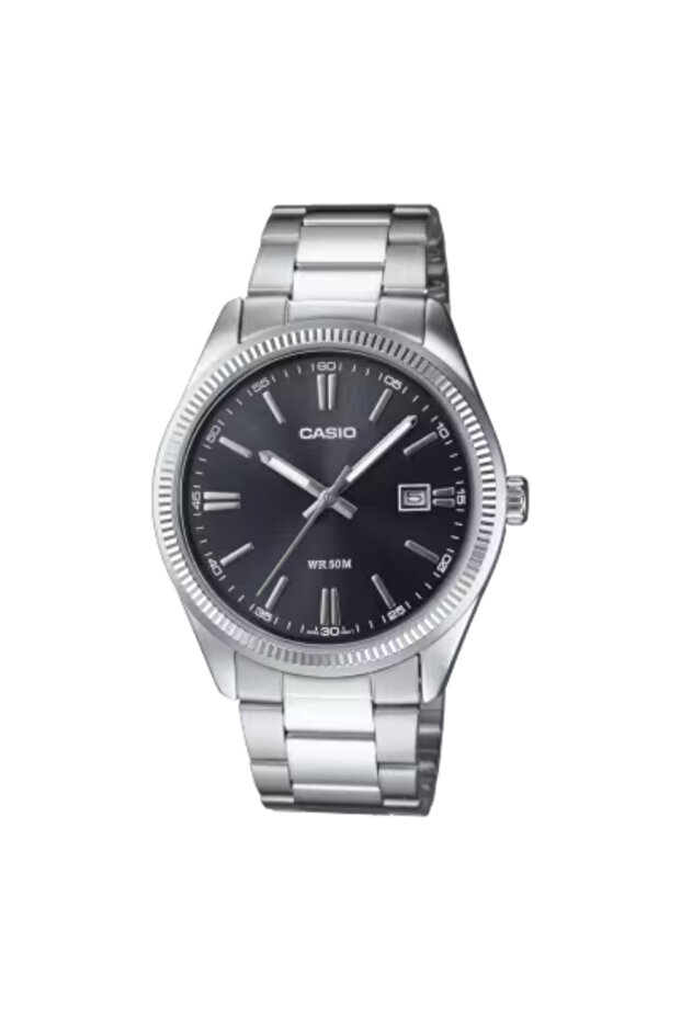 Men's Analog Black Dial Watch - MTP-1302D-1A1 - 1