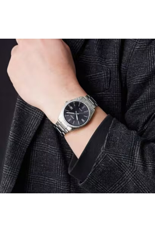 Men's Analog Black Dial Watch - MTP-1302D-1A1 - 2