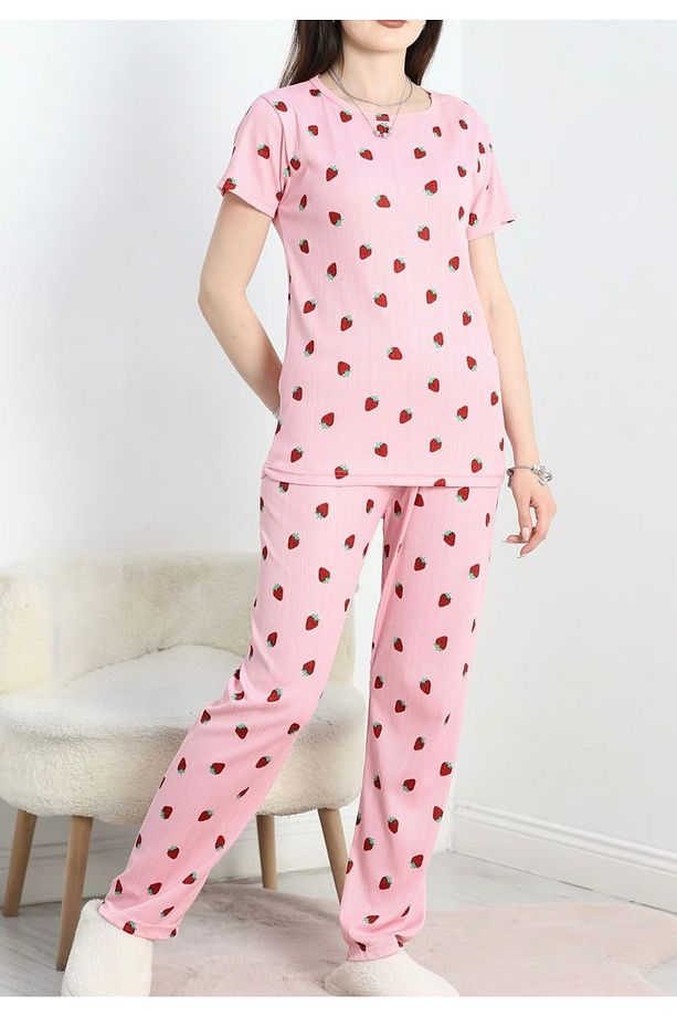 Çilek desenli pijama takımı - 3