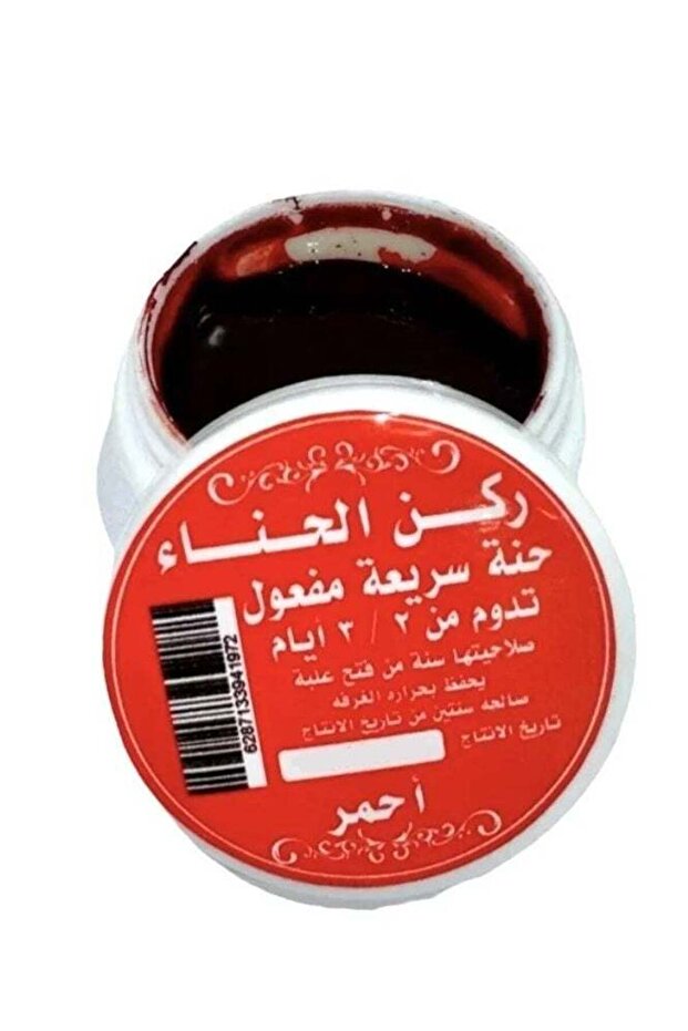 حناء الأصابع سريعة المفعول باللون الأحمر