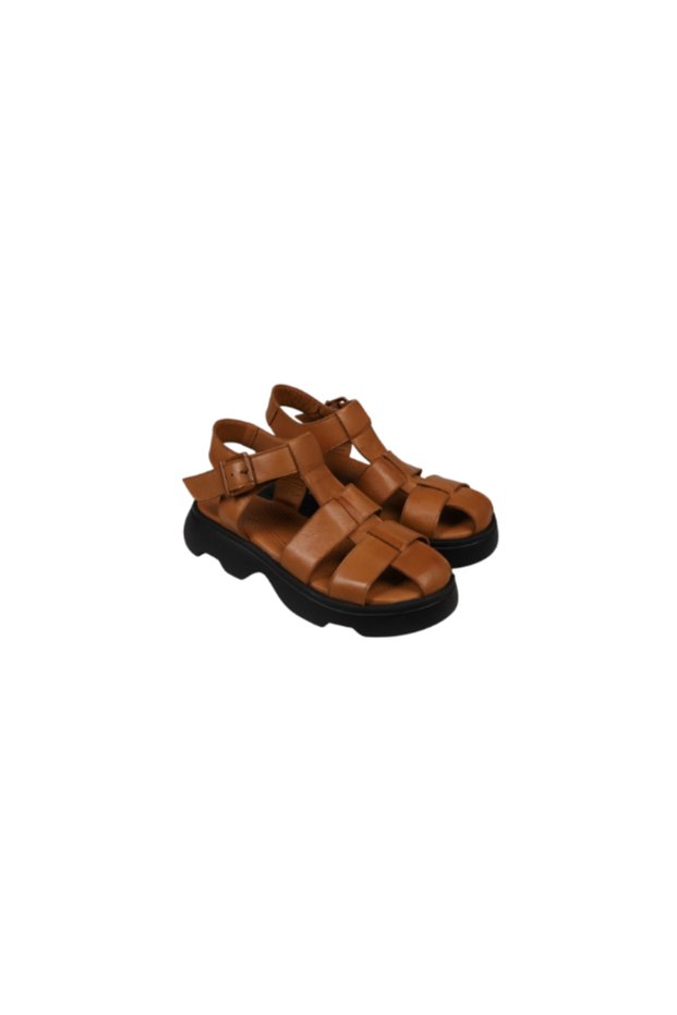 Camellia Genuine Leather Closed-Front Women's Sandals