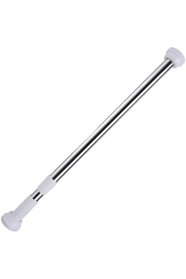 Telescopic Shower Curtain Tension Rod - No Drilling Adjustable Clothes Rail