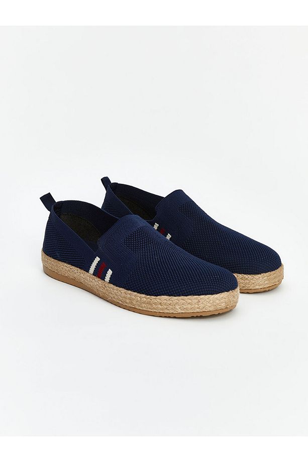 Rahat ve Ergonomik Taban Hasır Detaylı Erkek Espadril - 1