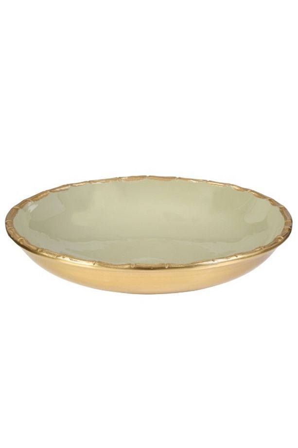 SİLVER YUVARLAK TABAK 35*35*8 CM - 2