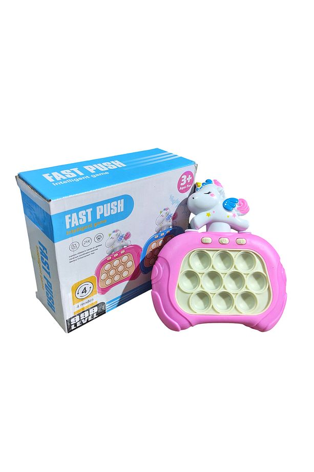 Popit Makinesi Işıklı Oyun Fast Push Pilli Fidget Kabarcık - Unicorn - 2