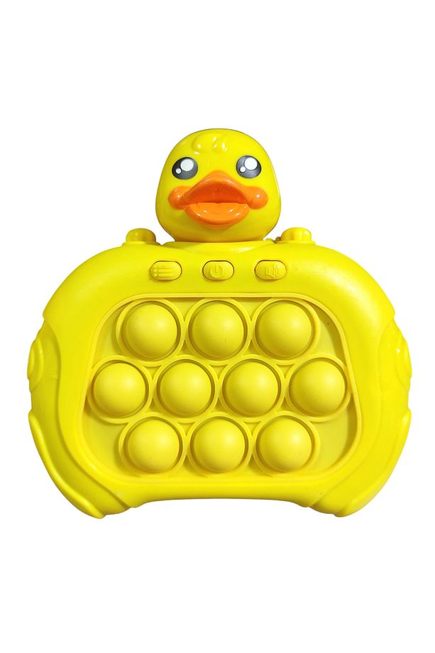 Popit Makinesi Işıklı Oyun Fast Push Pilli Fidget Kabarcık - Ördek - 3