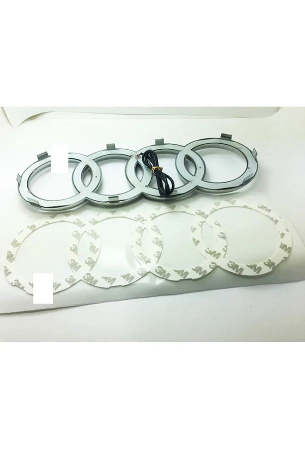 _audı Ön Logo Led Işığı A1-a3-a4-a6-q2 (275MMX95MM) Mat Siyah Renk Beyaz Işık - 3