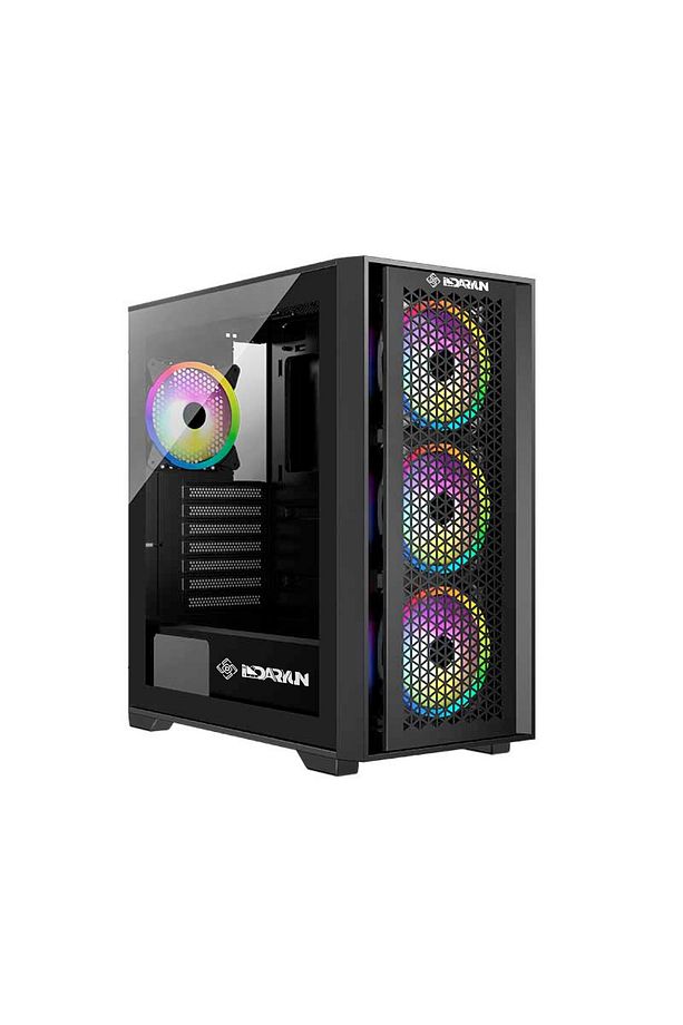 NİRSA GAMING PRO 4 x 120 MM BLACK ARGB FANLI BİLGİSAYAR KASASI - 3