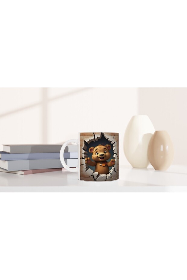 Cute Bear Printed Mug Cup - 6