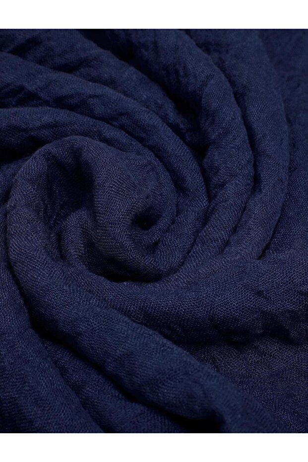 شال أزرق داكن - 5