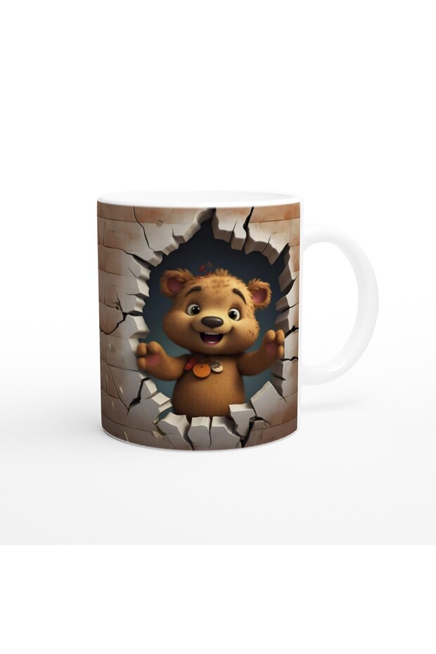 Cute Bear Printed Mug Cup - 3