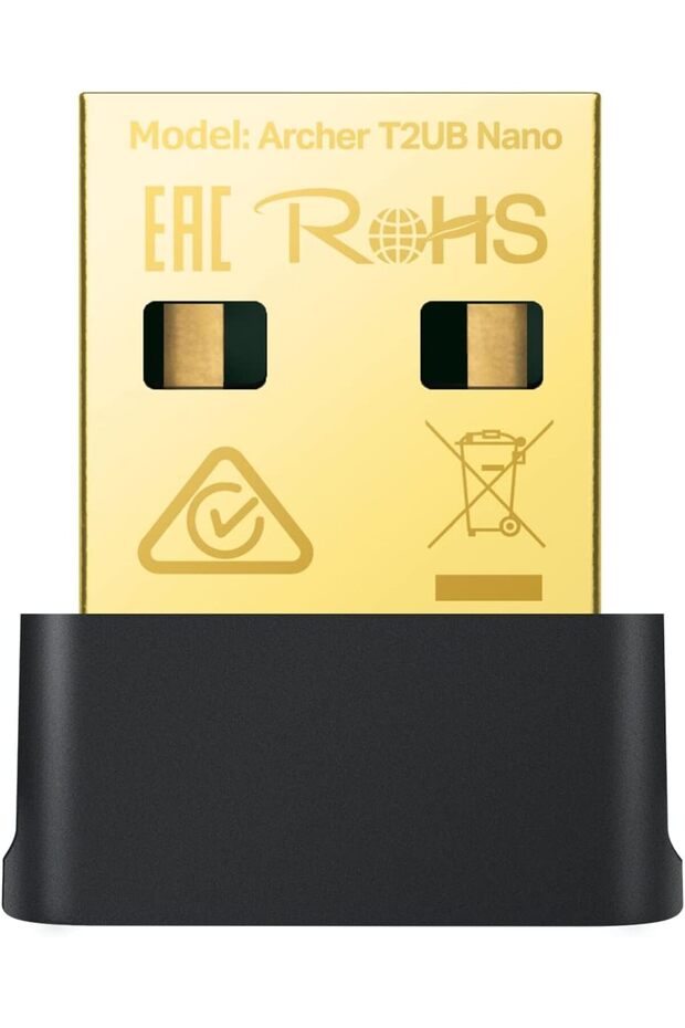 محول TP-Link Archer T2UB Nano AC600 2 في 1 USB WiFi وBluetooth (ثنائي النطاق، Bluetooth 4.2)