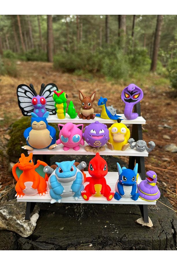 Pokemon Figür Snorlax Koffing Lapras Eevee Jiigglypuff Psyduck Charizard Caterpie ButterfreeArbok5Cm - 1