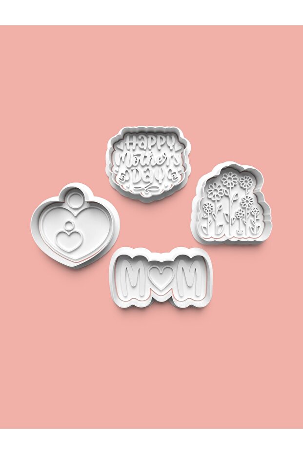 Love Cookie Mold and Sugar Dough Mold Set of 4