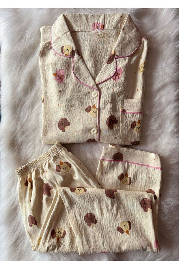 hayvan desenli pijama - 1