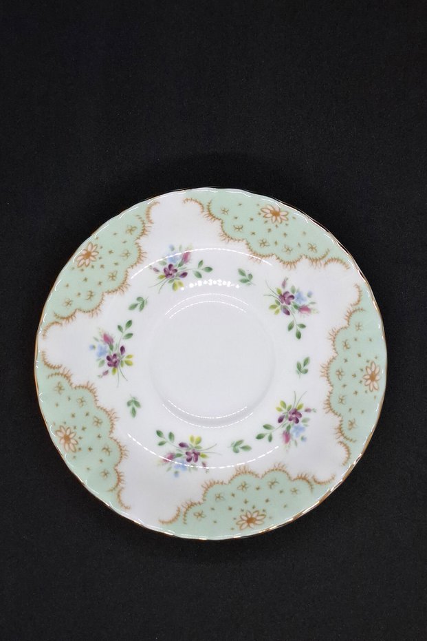 Happy Birthday Series Bone China England Vintage Porcelain Cup Saucer 14 cm