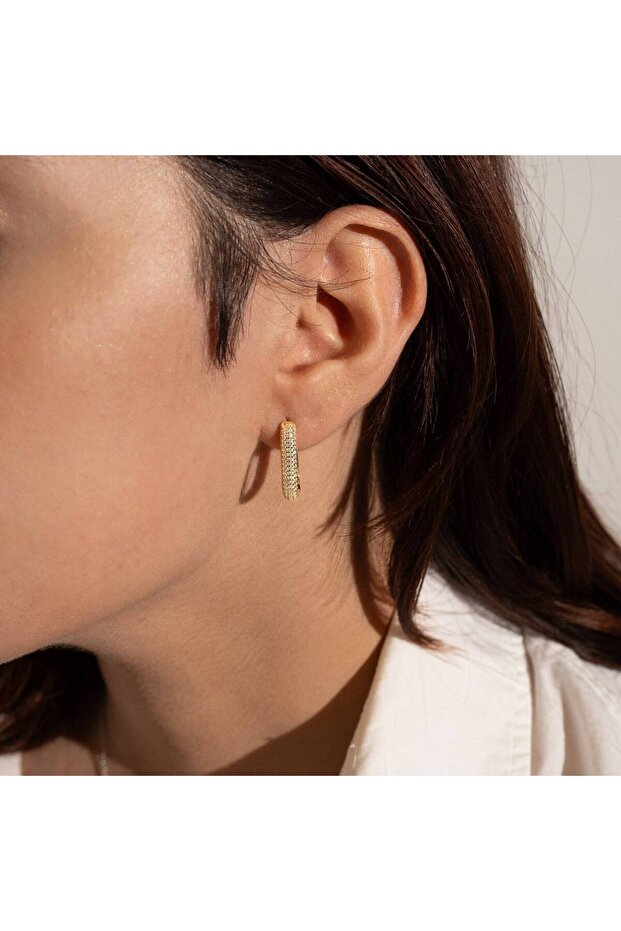 Taşlı Küpe 925 Ayar - 1