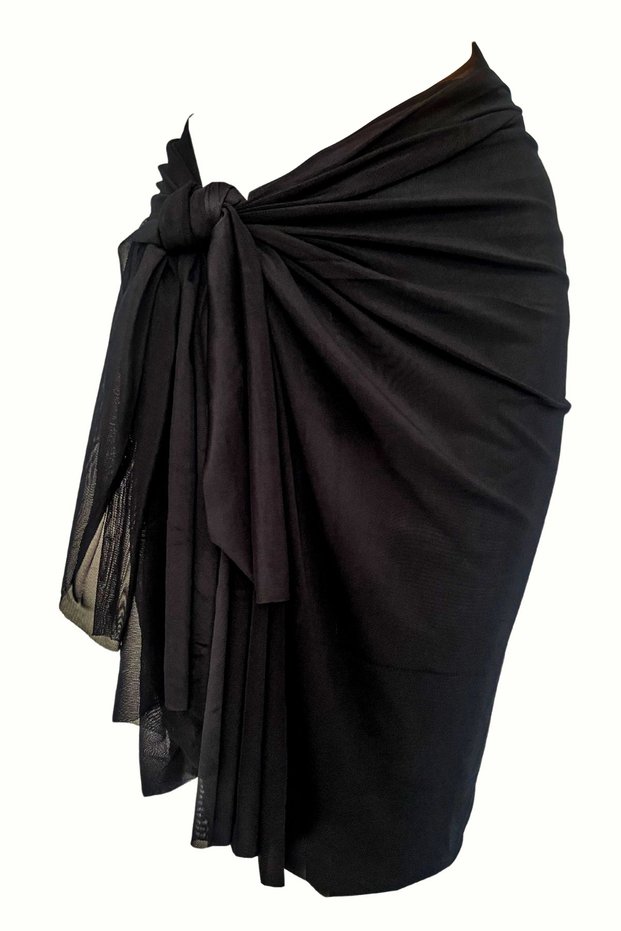 Black Non-Show 65X160 cm Pareo