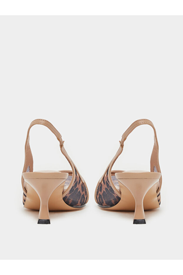 صندل مفتوح من الخلف بطبعة جلد النمر - 4