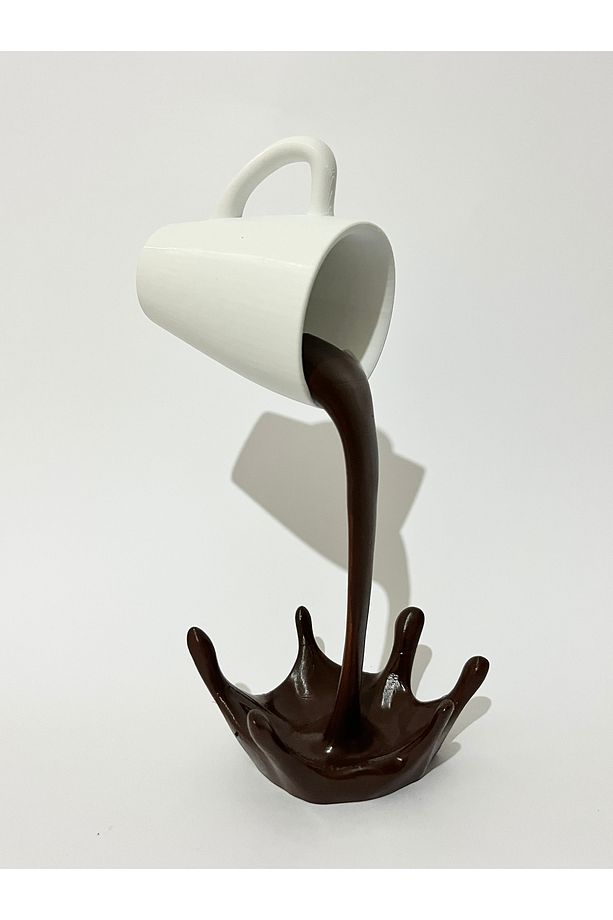 Dekoratif Dökülen Kahve Figürü - Kahve Köşesi - Coffee Corner 22cm - 3