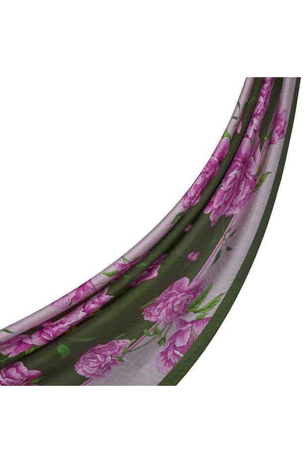 Peony Tensoft Shawl 02882 Pine Scent