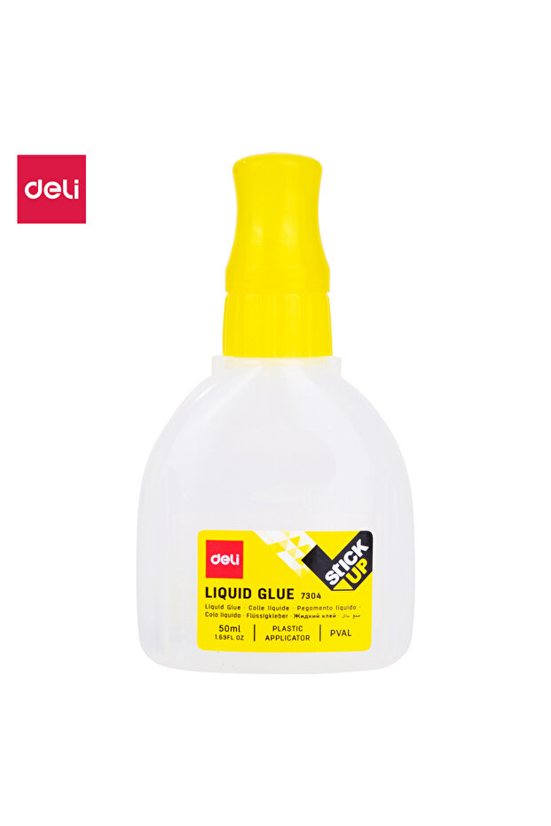Deli E7304 Liquid Glue 50ml Transparent, 12PCS – For Office, School & Craft Use