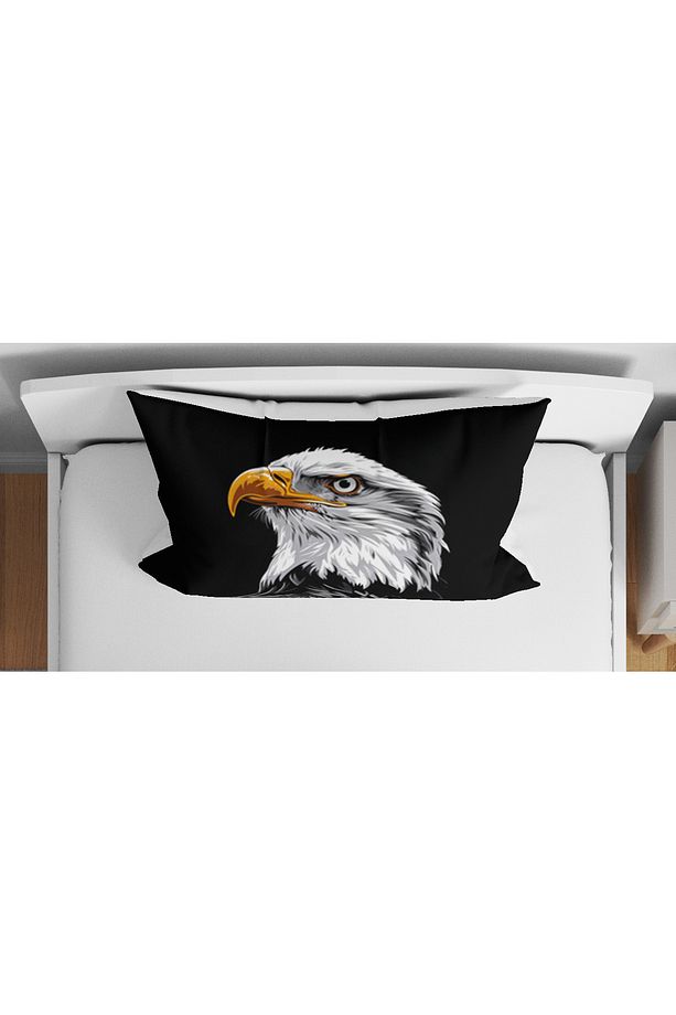Kartal Eagle 3D Dijital Baskılı Tek Kişilik Çarşafsız Genç Erkek Çocuk Nevresim Takımı - 3