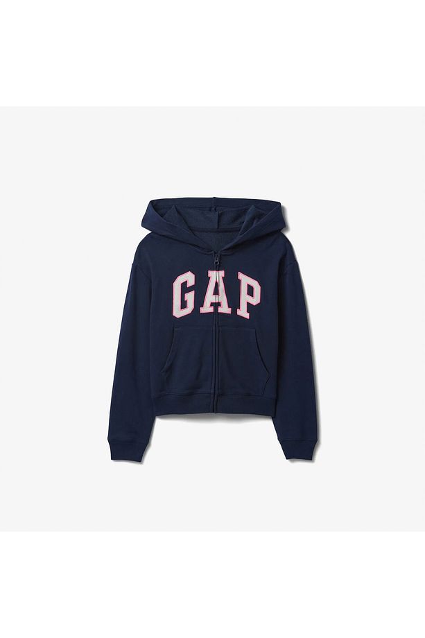 Gap Logo Relaxed Fit Çocuk Lacivert Sweatshirt - 4