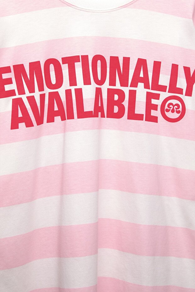 Pembe çizgili t-shirt - 6