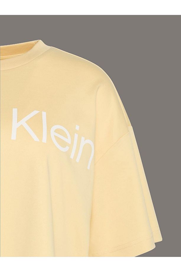 Ck Lv044c903g A-ss Boxy Logo Graphic Tee Kadın Tshırt - 3