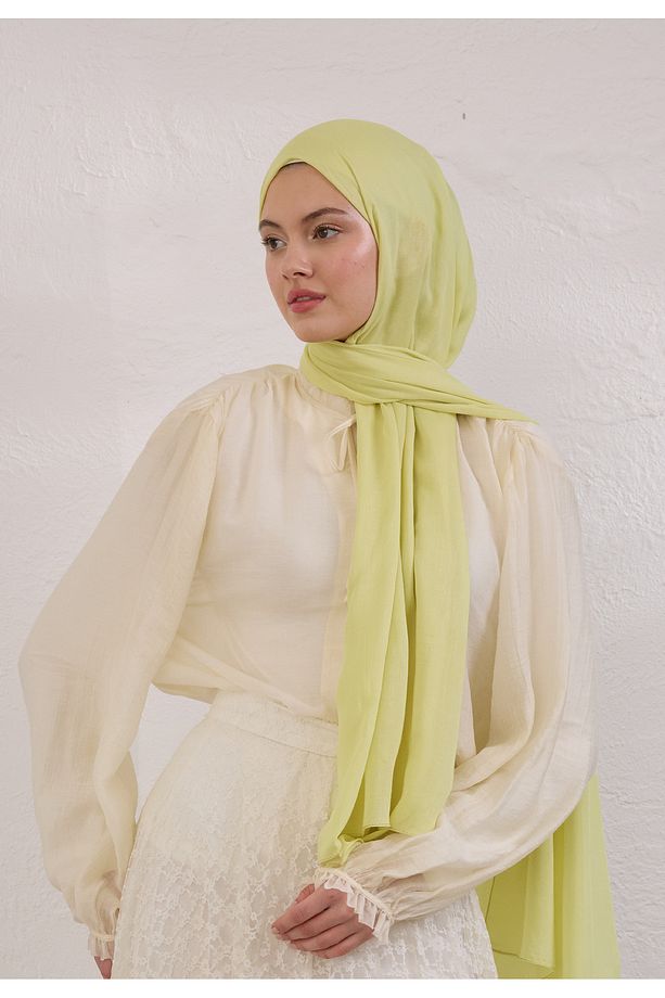 SOFT VİSKON ŞAL SOFT SARI - 4