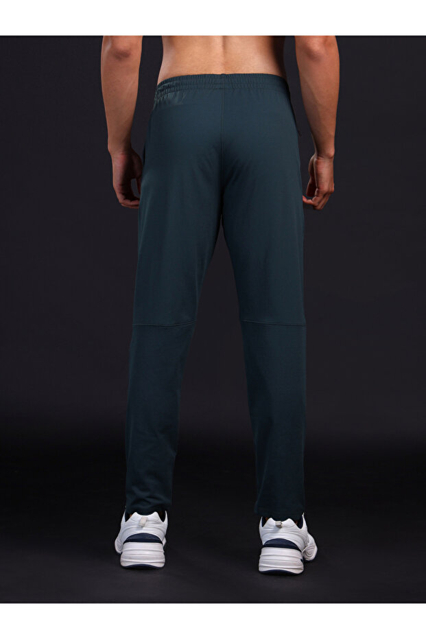 بنطال رياضي سادة بقصّة Slim Fit مع رباط - 2