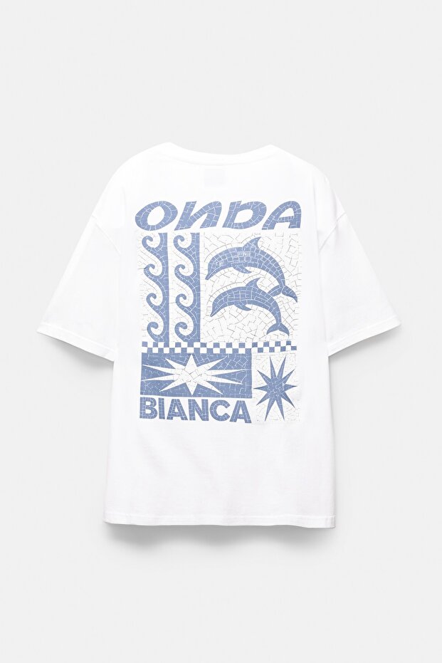 Dalgalar ve yunuslar tişört - 7